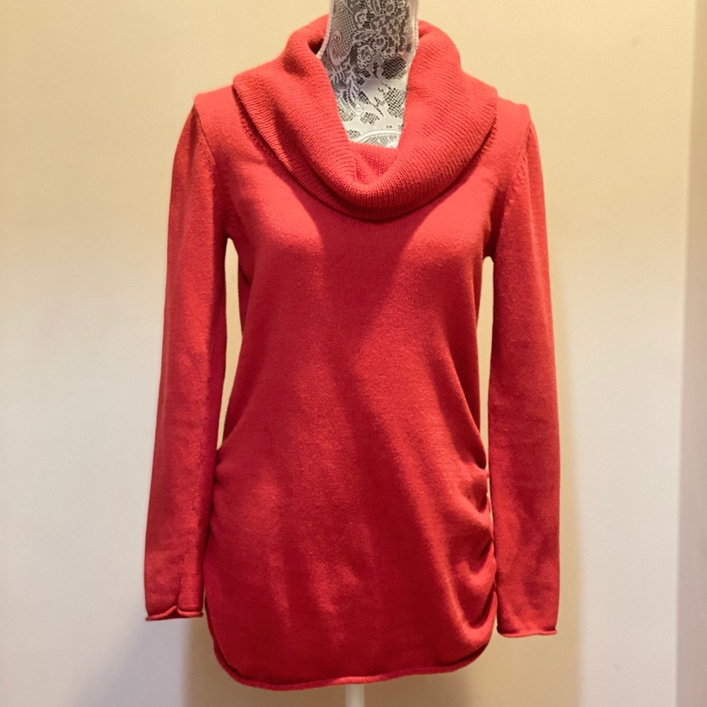 Calvin Klein Orange Cowl Neck Sweater